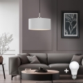 Eglo - LED pendel TUNJA 1xE27/60W/230V hvid