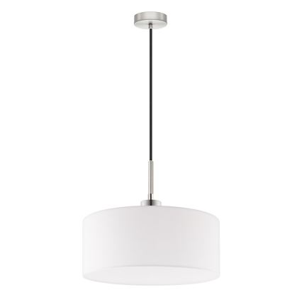 Eglo - LED pendel TUNJA 1xE27/60W/230V hvid