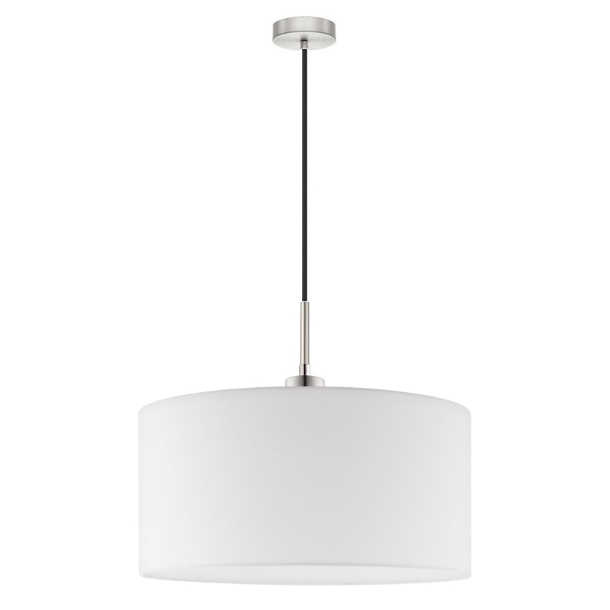 Eglo - LED pendel TUNJA 1xE27/60W/230V hvid