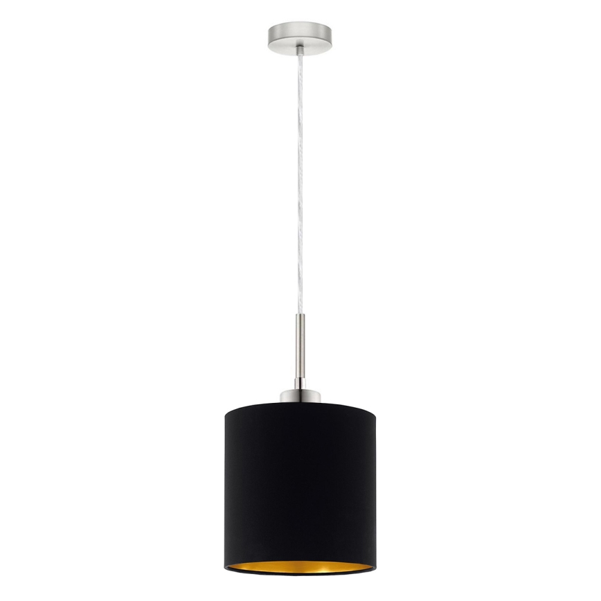 Eglo - LED pendel TUNJA 1xE27/60W/230V sort