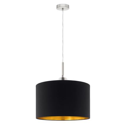 Eglo - LED pendel TUNJA 1xE27/60W/230V sort