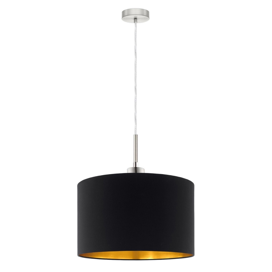 Eglo - LED pendel TUNJA 1xE27/60W/230V sort