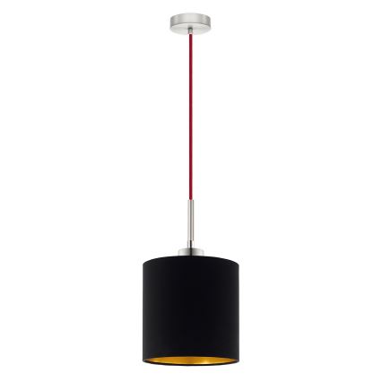 Eglo - LED pendel TUNJA 1xE27/60W/230V sort