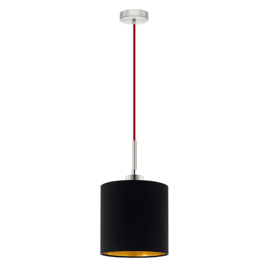 Eglo - LED pendel TUNJA 1xE27/60W/230V sort