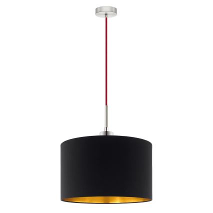 Eglo - LED pendel TUNJA 1xE27/60W/230V sort