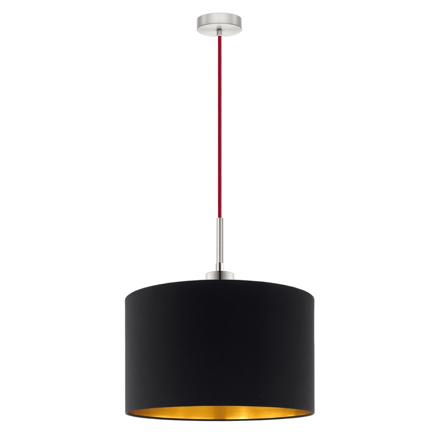 Eglo - LED pendel TUNJA 1xE27/60W/230V sort