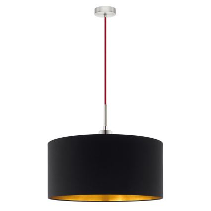 Eglo - LED pendel TUNJA 1xE27/60W/230V sort
