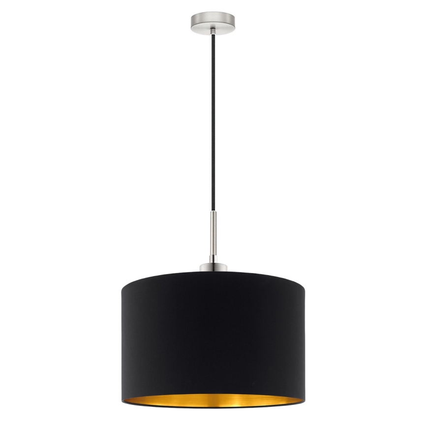 Eglo - LED pendel TUNJA 1xE27/60W/230V sort