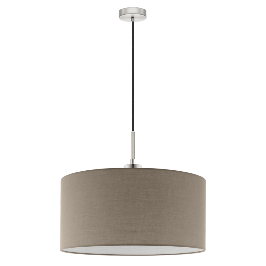Eglo - LED pendel TUNJA 1xE27/60W/230V taupe
