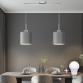 Eglo - LED pendel TUNJA 2xE27/60W/230V grå