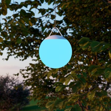 Eglo - LED RGB dæmpbar genopladelig udendørslampe LED/2600 mAh IP44 hvid + fjernbetjening