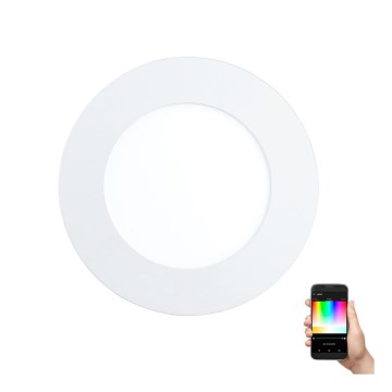 Eglo - LED RGB dæmpbar indbygningsspot FUEVA-C LED/5,4W/230V Ø 12 cm