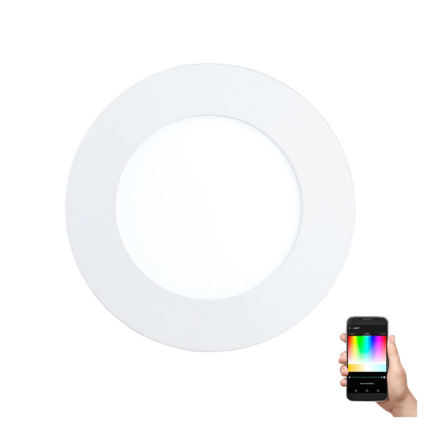 Eglo - LED RGB dæmpbar indbygningsspot FUEVA-C LED/5,4W/230V Ø 12 cm