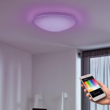 Eglo - LED RGB Dæmpbar væg- og loftlampe GIRON-C LED/17W/230V