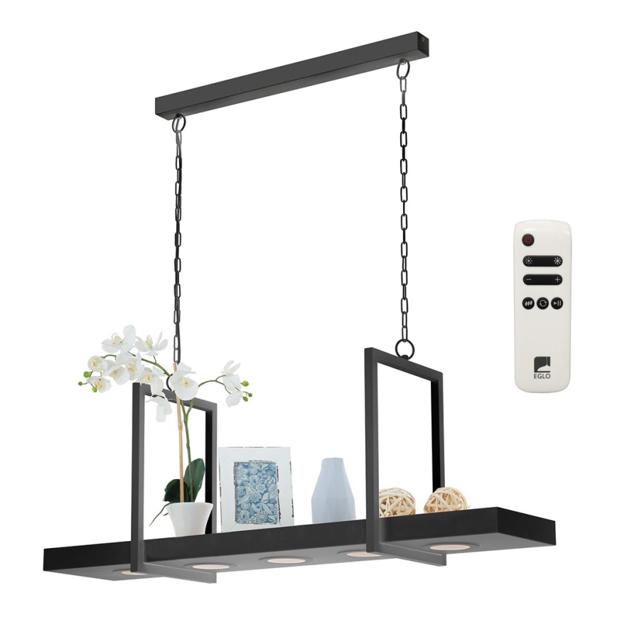 Eglo - LED RGB Dæmpning lysekrone i kæde 5xLED/6W/230V + Fjernbetjening