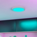 Eglo - LED RGBW Dæmpbar badeværelsesloftlampe LED/11,2W/230V 2700-6500K Ø 21,1 cm IP44 hvid