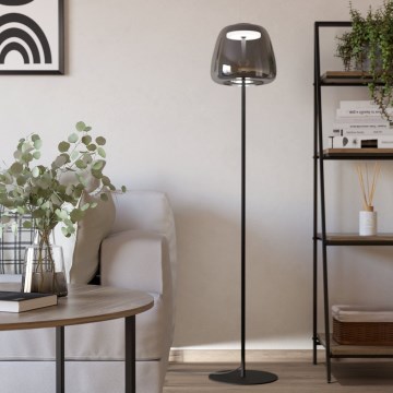 Eglo - LED RGBW dæmpbar gulvlampe LED/15,5W/230V 2700-6500K røgfarvet