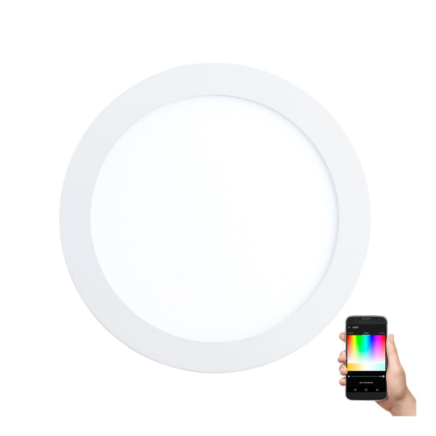 Eglo - LED RGBW dæmpbar indbygningsloftlampe FUEVA-C LED/15,6W/230V Ø 22,5 cm