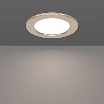 Eglo - LED RGBW dæmpbar indbygningsspot til badeværelse LED/5W/230V 2700-6500K Ø 12 cm IP44 mat krom