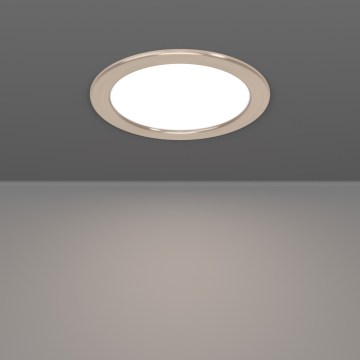 Eglo - LED RGBW dæmpbar indbygningsspot til badeværelse LED/9,5W/230V 2700-6500K Ø 16,8 cm IP44 mat krom