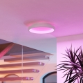 Eglo - LED RGBW Dæmpbar loftlampe LED/19,6W/230V 2700-6500K Ø 35 cm hvid