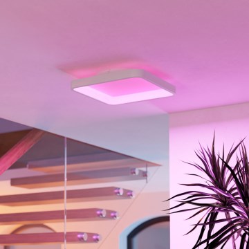 Eglo - LED RGBW dæmpbar loftlampe LED/20W/230V 2700-6500K 35x35 cm hvid