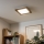 Eglo - LED RGBW dæmpbar påbygget panel SALOBRENA-C WOOD LED/16W/230V 2700-6500K 34x34 cm brun + fjernbetjening