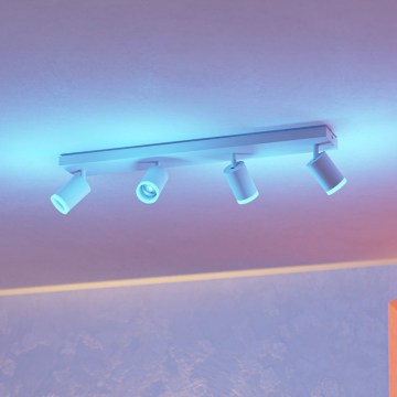 Eglo - LED RGBW Dæmpbar spotlampe 4xLED/3,7W/230V 2700-6500K hvid