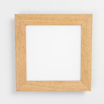 Eglo - LED RGBW dæmpbart overflademonteret panel SALOBRENA-C WOOD LED/16W/230V 2700-6500K 34x34 cm brun + fjernbetjening