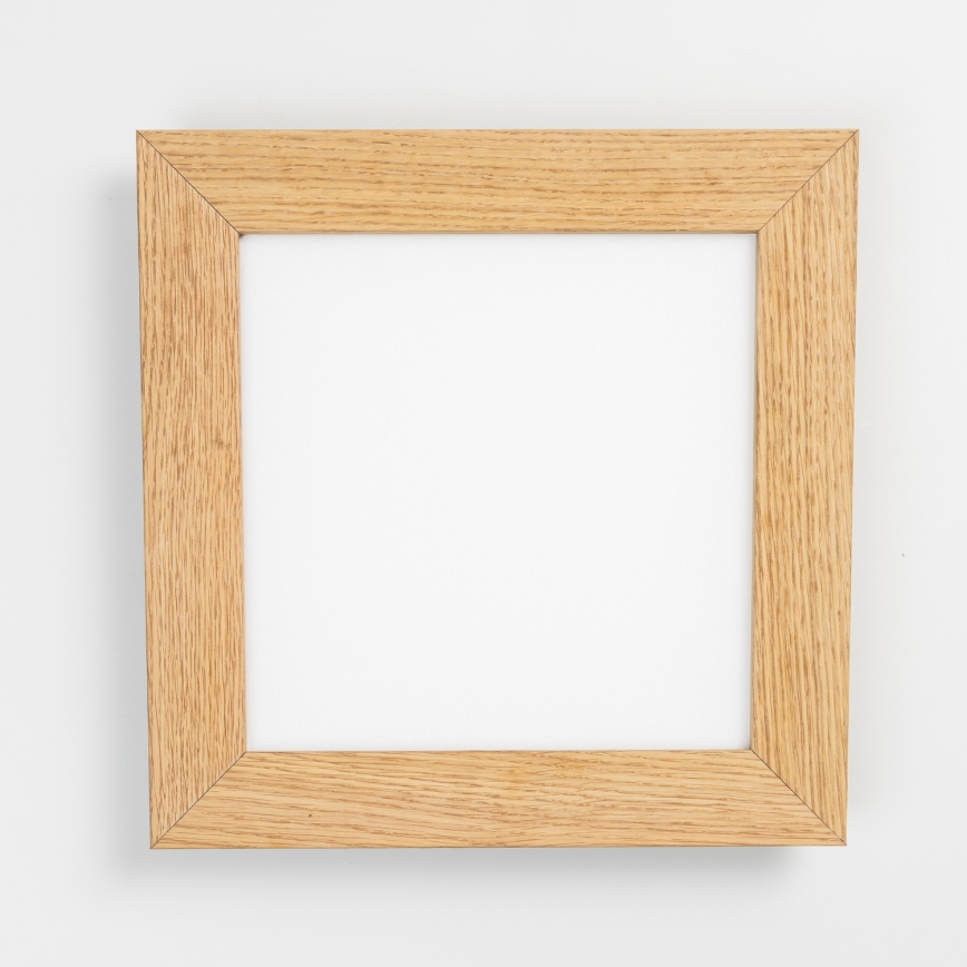 Eglo - LED RGBW dæmpbart overflademonteret panel SALOBRENA-C WOOD LED/16W/230V 2700-6500K 34x34 cm brun + fjernbetjening