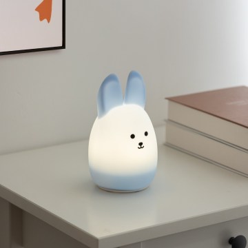 Eglo - LED RGBW genopladelig berøringsbetjent natlampe til børn LED/5W/5V 1200 mAh, kanin