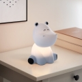 Eglo - LED RGBW Genopladelig touch-børnelampe til natten LED/5W/5V 1200 mAh flodhest