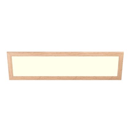 Eglo - LED RGBW dæmpbart overflademonteret panel SALOBRENA-C WOOD LED/34W/230V 2700-6500K 34x124 cm brun + fjernbetjening