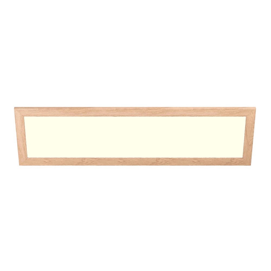 Eglo - LED RGBW dæmpbart overflademonteret panel SALOBRENA-C WOOD LED/34W/230V 2700-6500K 34x124 cm brun + fjernbetjening