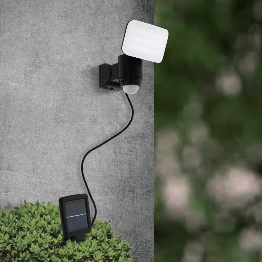 Eglo - LED Solārā sienas lampa ar sensoru LED/3,7V 1800 mAh IP44