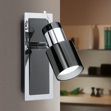 Eglo - LED spotlampe 1xGU10/5W/230V sort