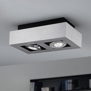 Eglo - LED spotlampe 2xGU10-LED/5W/230V