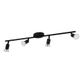 Eglo - LED spotlampe 4xGU10/2,8W/230V 3000K sort