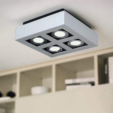 Eglo - LED spotlampe 4xGU10-LED/5W/230V