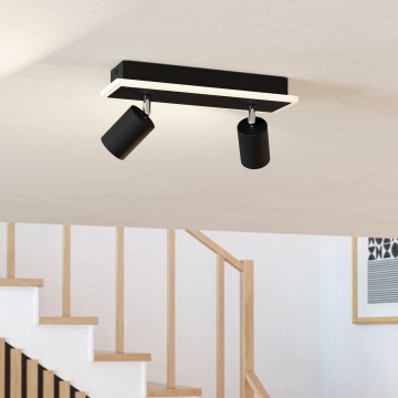 Eglo - LED-spotlampe LED/12W/230V sort