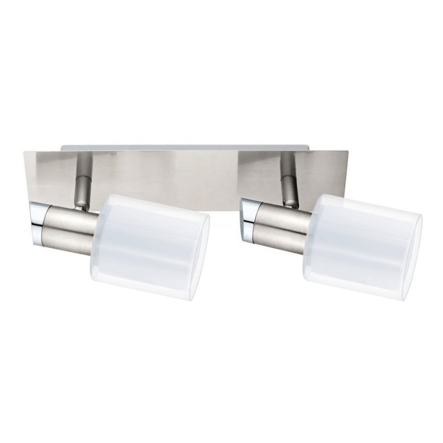 Eglo - LED spotlampe MY CHOICE 2xE14/4W/230V mat krom/hvid