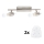 Eglo - LED spotlampe MY CHOICE 2xE14/4W/230V mat krom/hvid