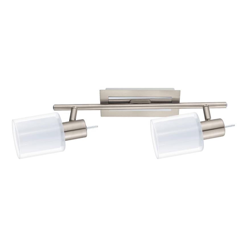 Eglo - LED spotlampe MY CHOICE 2xE14/4W/230V mat krom/hvid