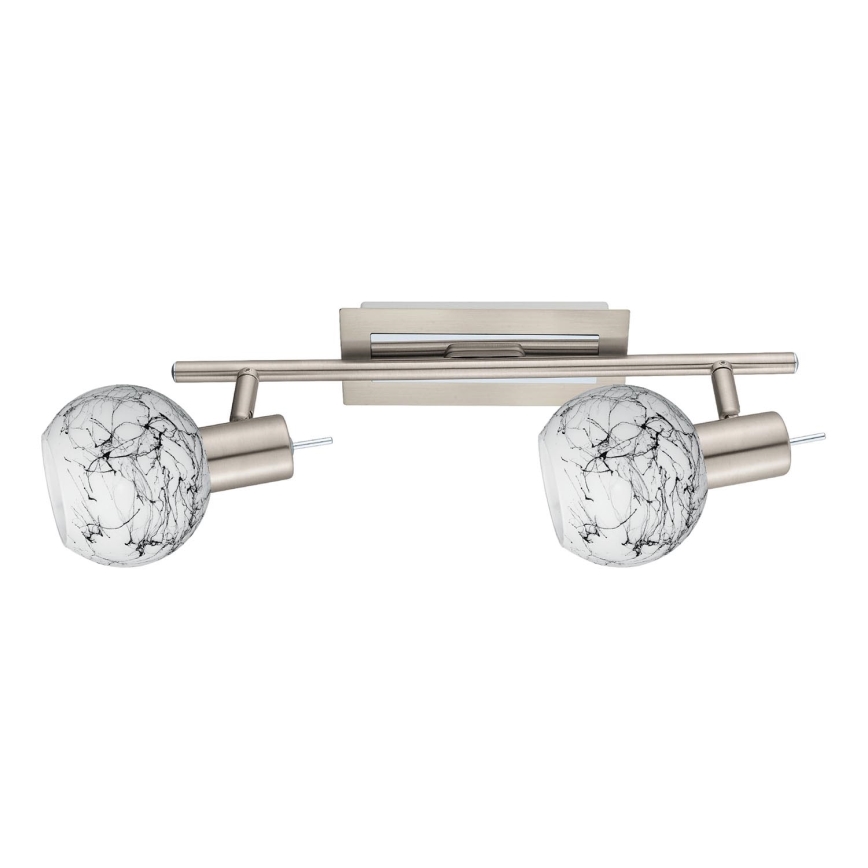 Eglo - LED spotlampe MY CHOICE 2xE14/4W/230V mat krom/hvid/sort