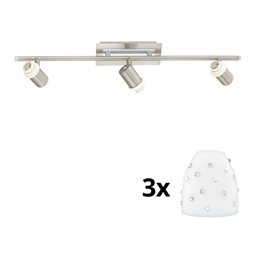 Eglo - LED spotlampe MY CHOICE 3xE14/40W/230V mat krom/hvid