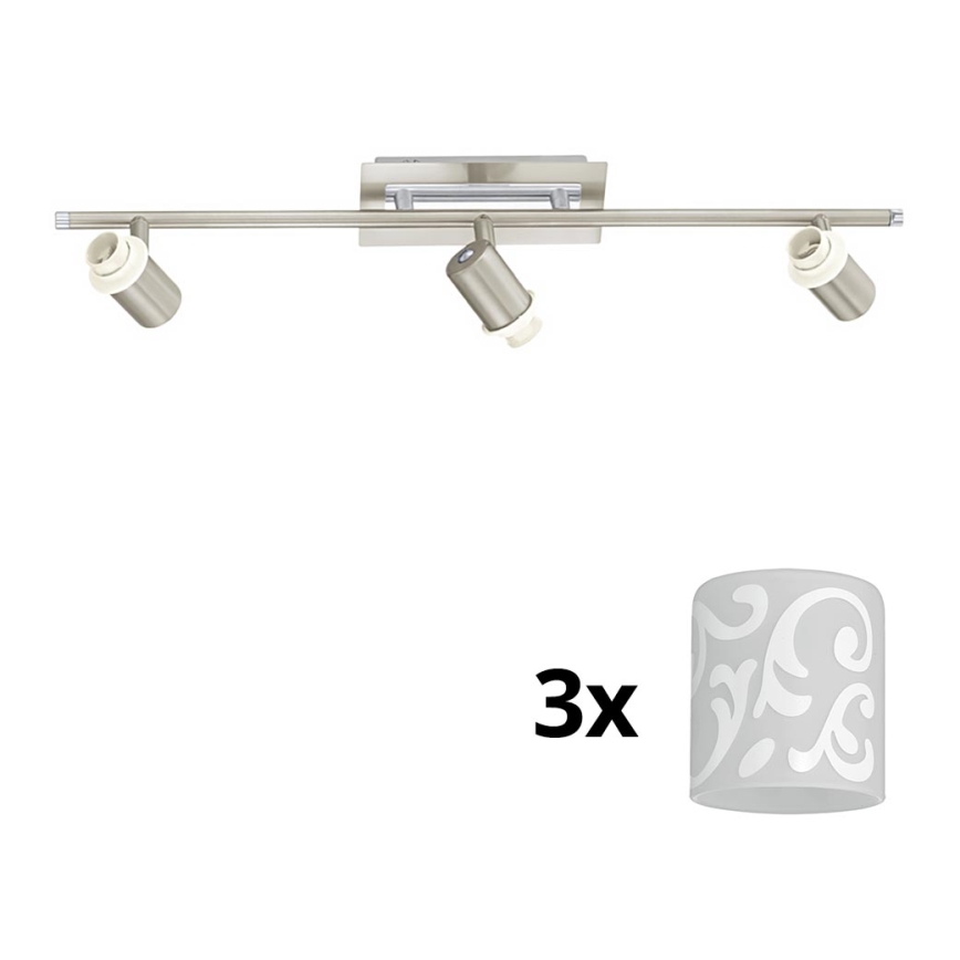 Eglo - LED spotlampe MY CHOICE 3xE14/40W/230V mat krom/hvid
