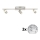 Eglo - LED spotlampe MY CHOICE 3xE14/40W/230V mat krom/hvid/sort