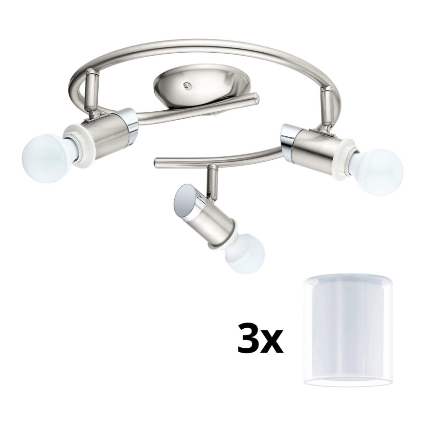 Eglo - LED spotlampe MY CHOICE 3xE14/4W/230V  mat krom/hvid