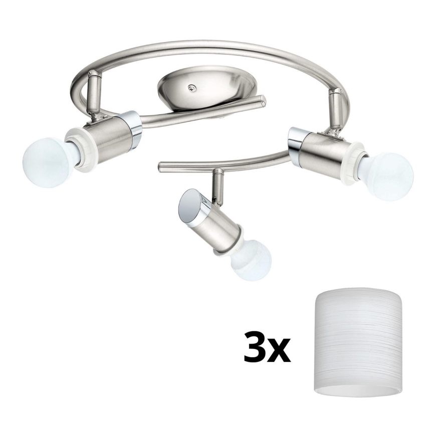 Eglo - LED spotlampe MY CHOICE 3xE14/4W/230V  mat krom/hvid
