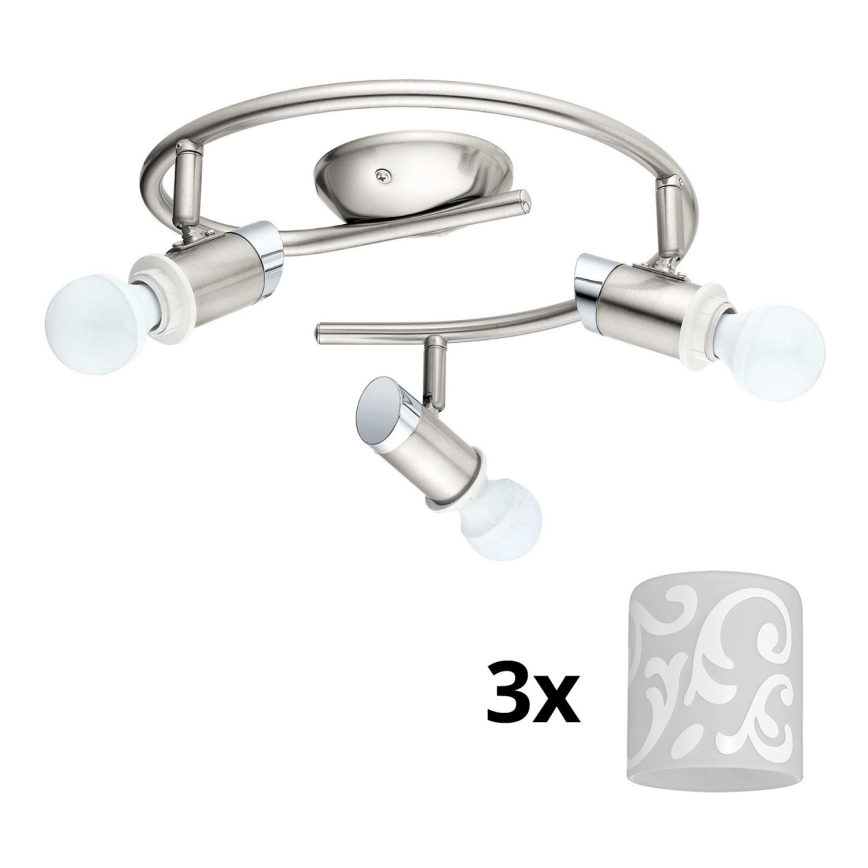 Eglo - LED spotlampe MY CHOICE 3xE14/4W/230V  mat krom/hvid